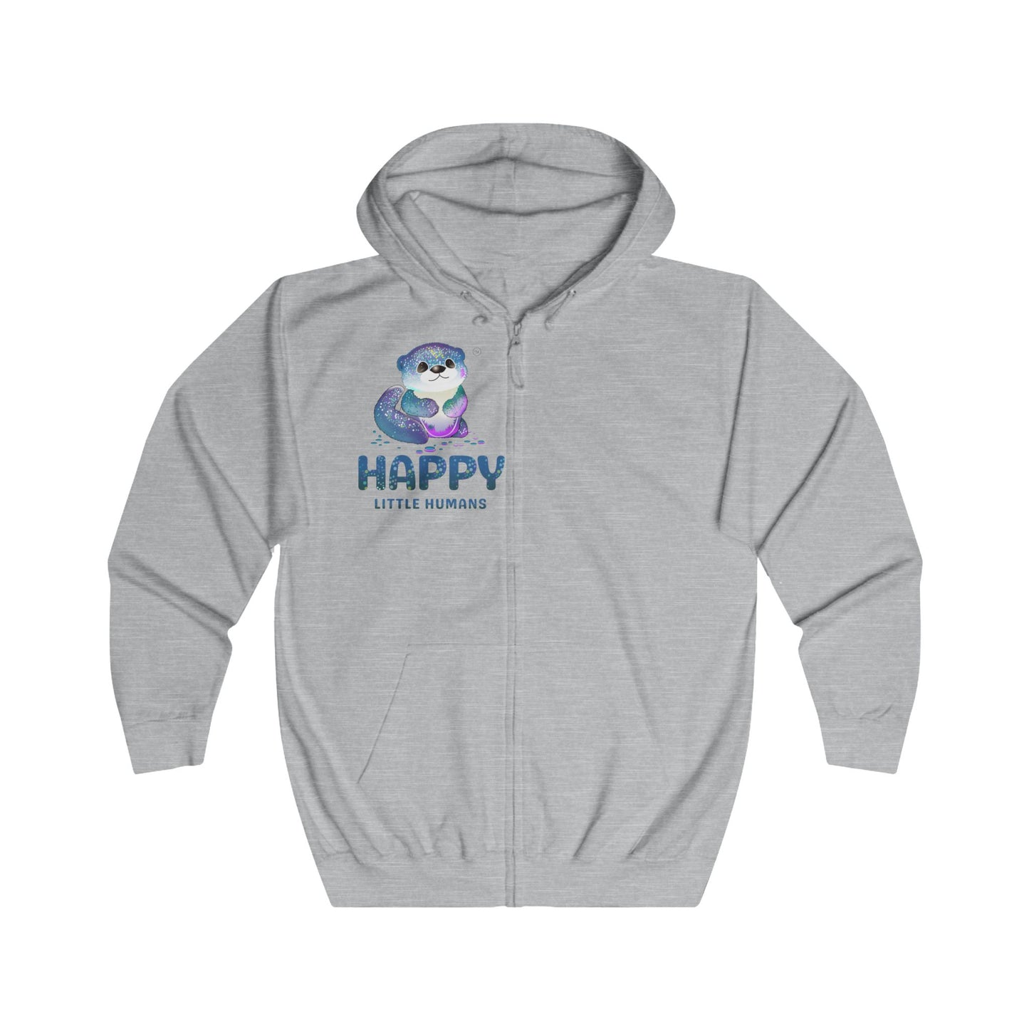 Otterly Magical Unisex Full Zip Hoodie - Print Front and Back - Happy Little Humans Goodies