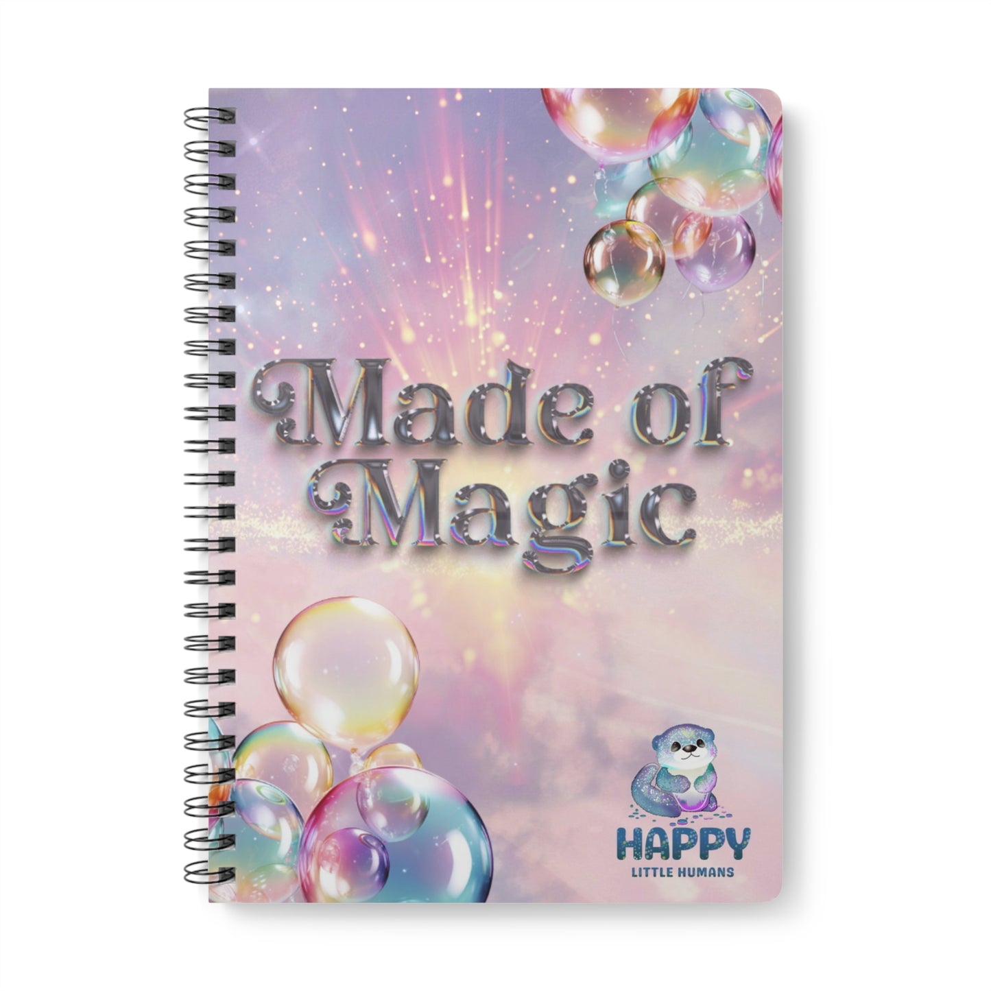 Made of Magic Spiral Bound Notebook A5 - Happy Little Humans Goodies
