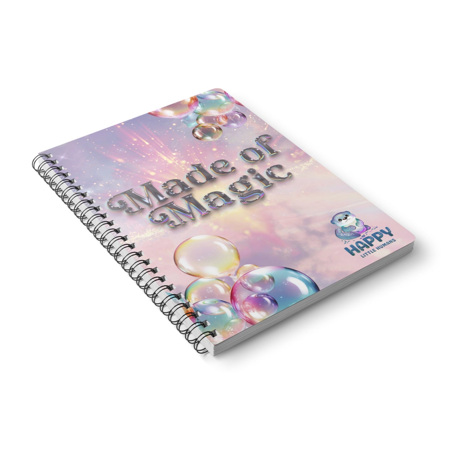 Made of Magic Spiral Bound Notebook A5 - Happy Little Humans Goodies