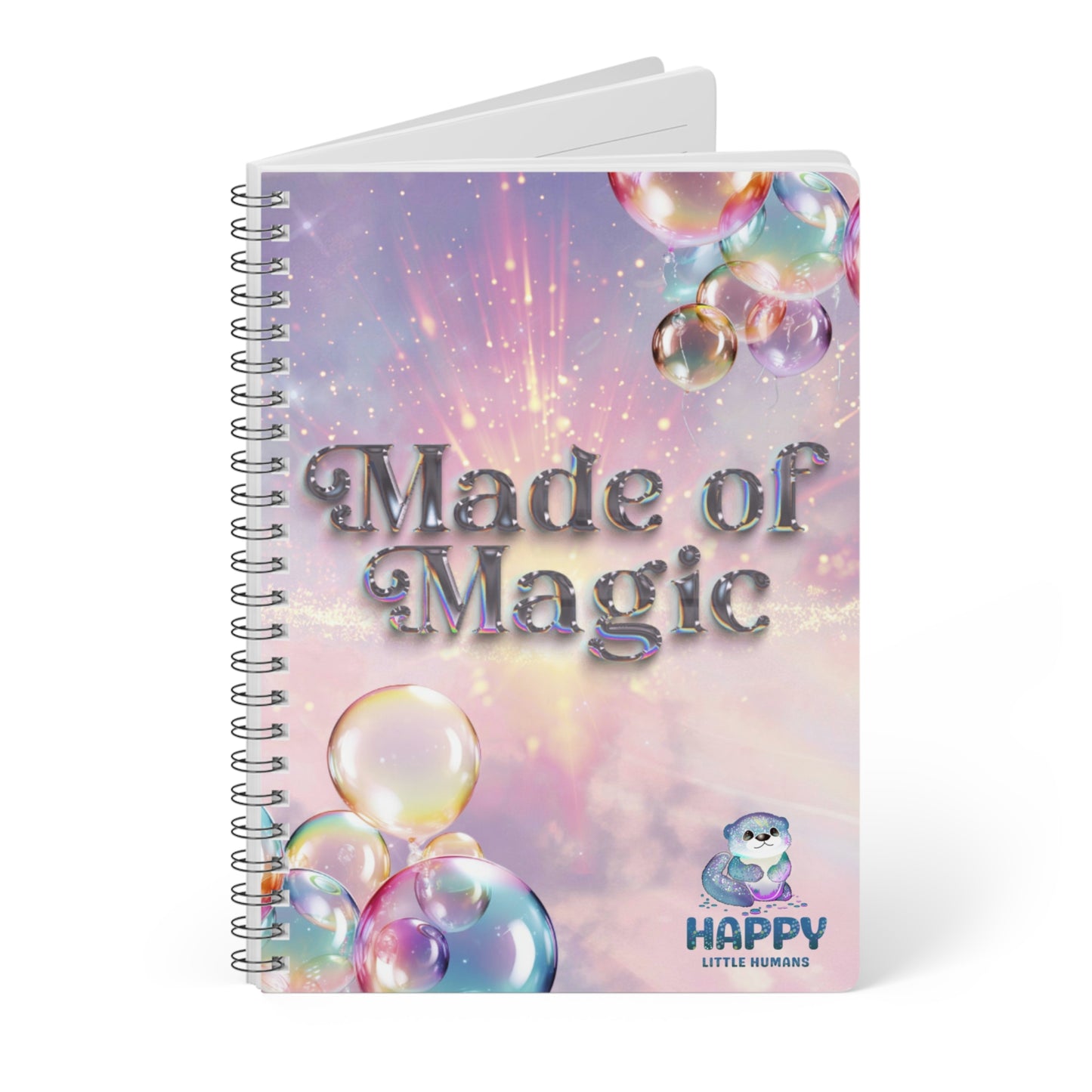 Made of Magic Spiral Bound Notebook A5 - Happy Little Humans Goodies