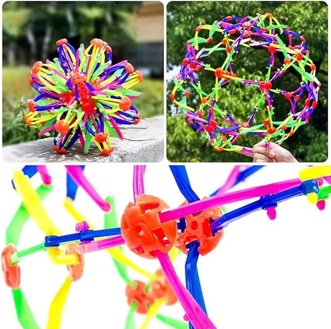 🌈 Expandable Breathing Ball – Colorful Stress Relief & Mindful Breathing Toy 🌈 - Happy Little Humans Goodies