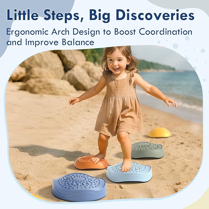🌟 Toddler Sensory Stepping Stones – Balance, Play & Mindful Movement 🌟 - Happy Little Humans Goodies