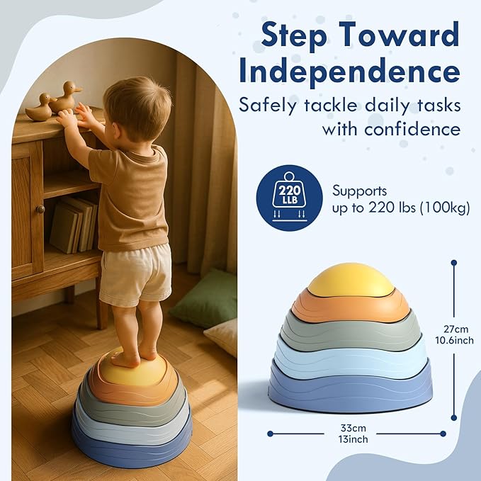 🌟 Toddler Sensory Stepping Stones – Balance, Play & Mindful Movement 🌟 - Happy Little Humans Goodies