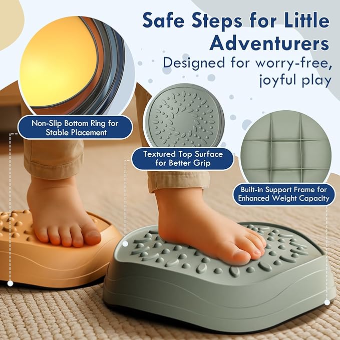 🌟 Toddler Sensory Stepping Stones – Balance, Play & Mindful Movement 🌟 - Happy Little Humans Goodies