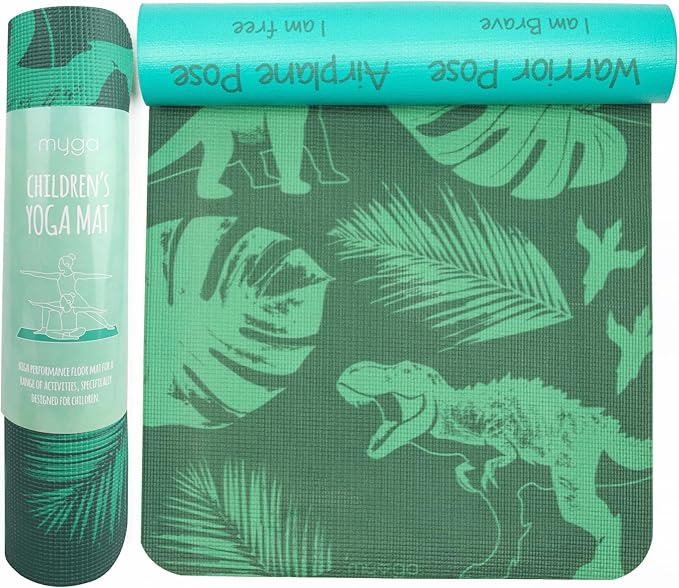 🦕 Myga Children’s Eco-Friendly Yoga & Fitness Mat – Dinosaur Design 🦖 - Happy Little Humans Goodies
