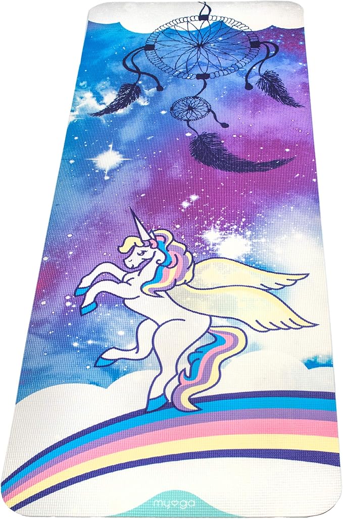 ✨ Myga Children’s Eco-Friendly Yoga & Fitness Mat – Unicorn Design ✨ - Happy Little Humans Goodies