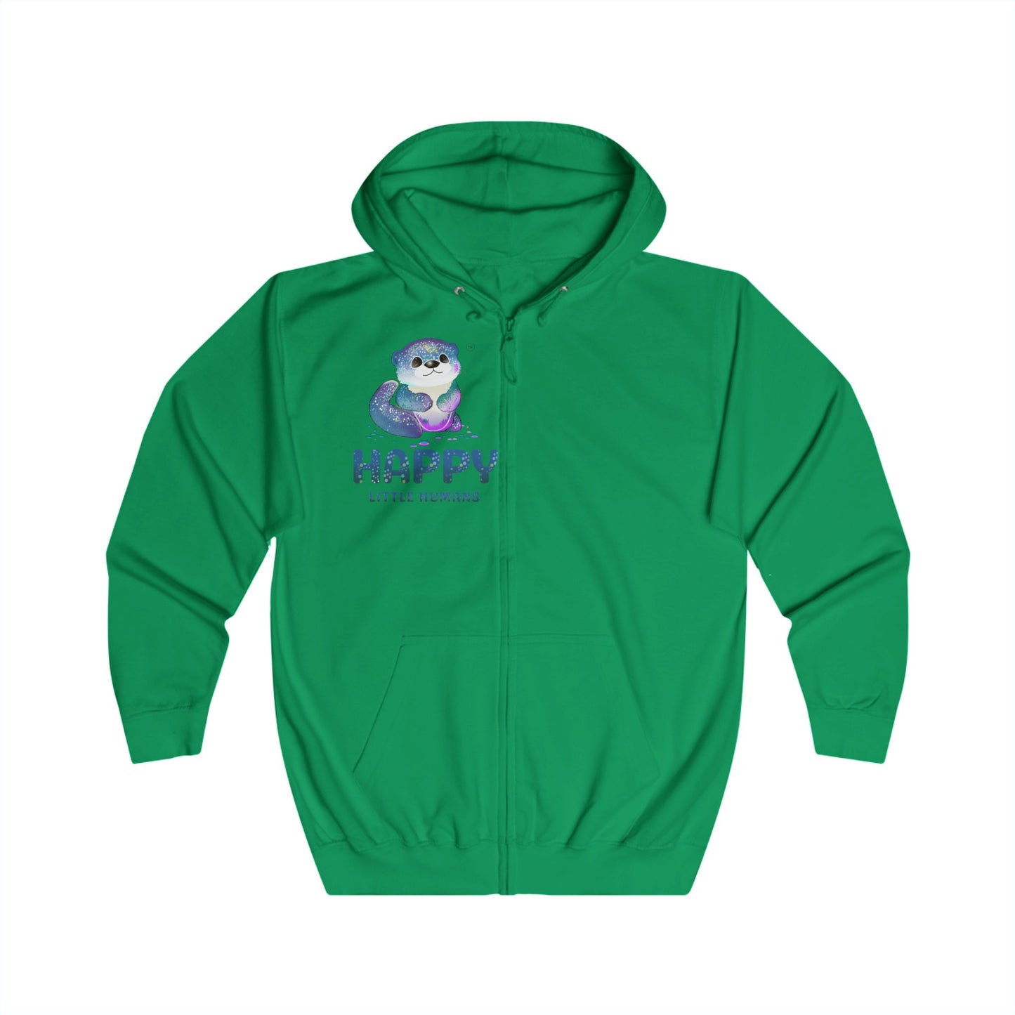 Otterly Magical Unisex Full Zip Hoodie -  Print Front and Back - Happy Little Humans Goodies