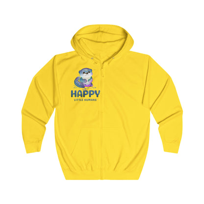 Otterly Magical Unisex Full Zip Hoodie -  Print Front and Back - Happy Little Humans Goodies