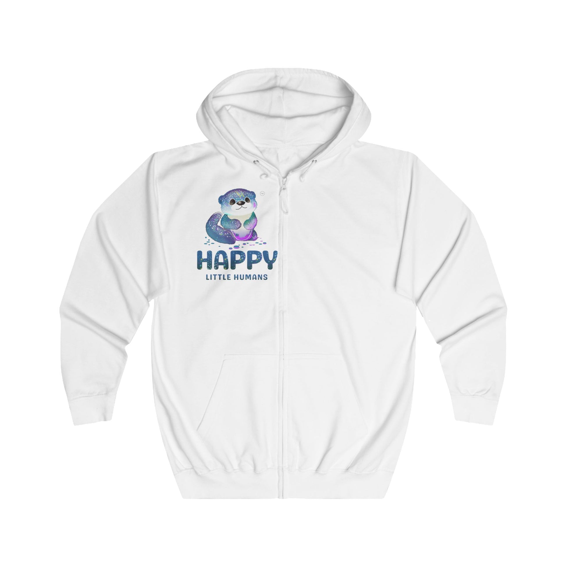 Otterly Magical Unisex Full Zip Hoodie -  Print Front and Back - Happy Little Humans Goodies