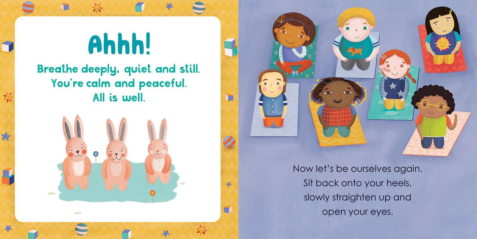 Yoga Tots: Calm Bunny - Children's Book - Happy Little Humans Goodies