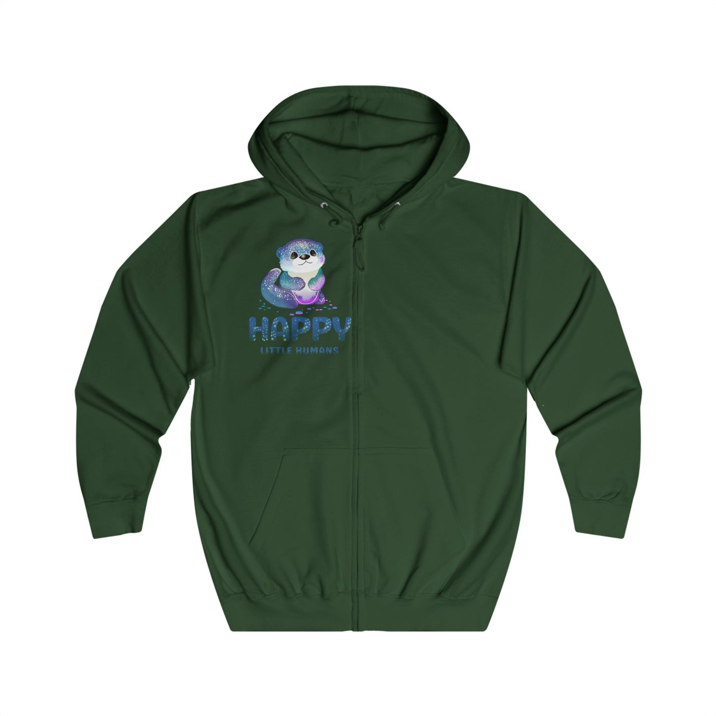 Otterly Magical Unisex Full Zip Hoodie -  Print Front and Back - Happy Little Humans Goodies