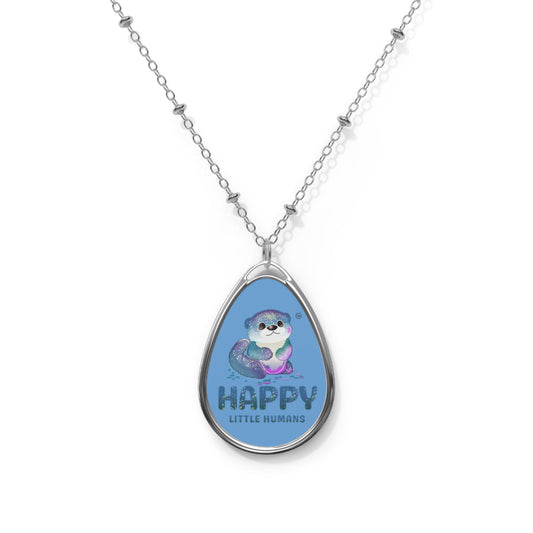 Otterly Magical Oval Necklace - Happy Little Humans Goodies