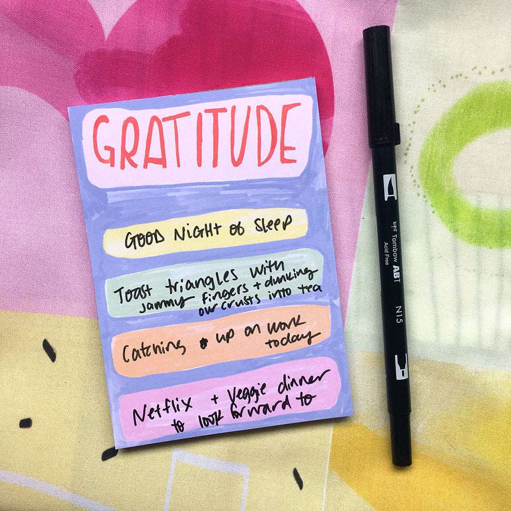 Desk Jotter Notepad - GRATITUDE