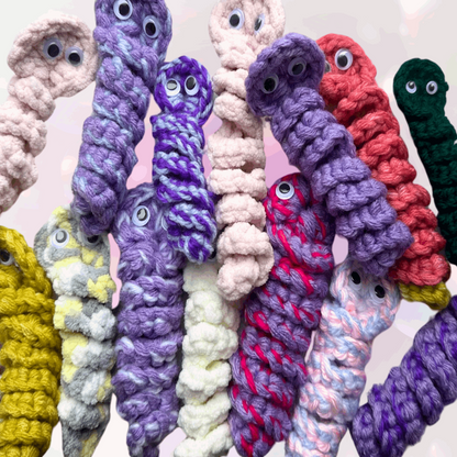 Happy Little Humans Crochet Worry Worm - Happy Little Humans Goodies