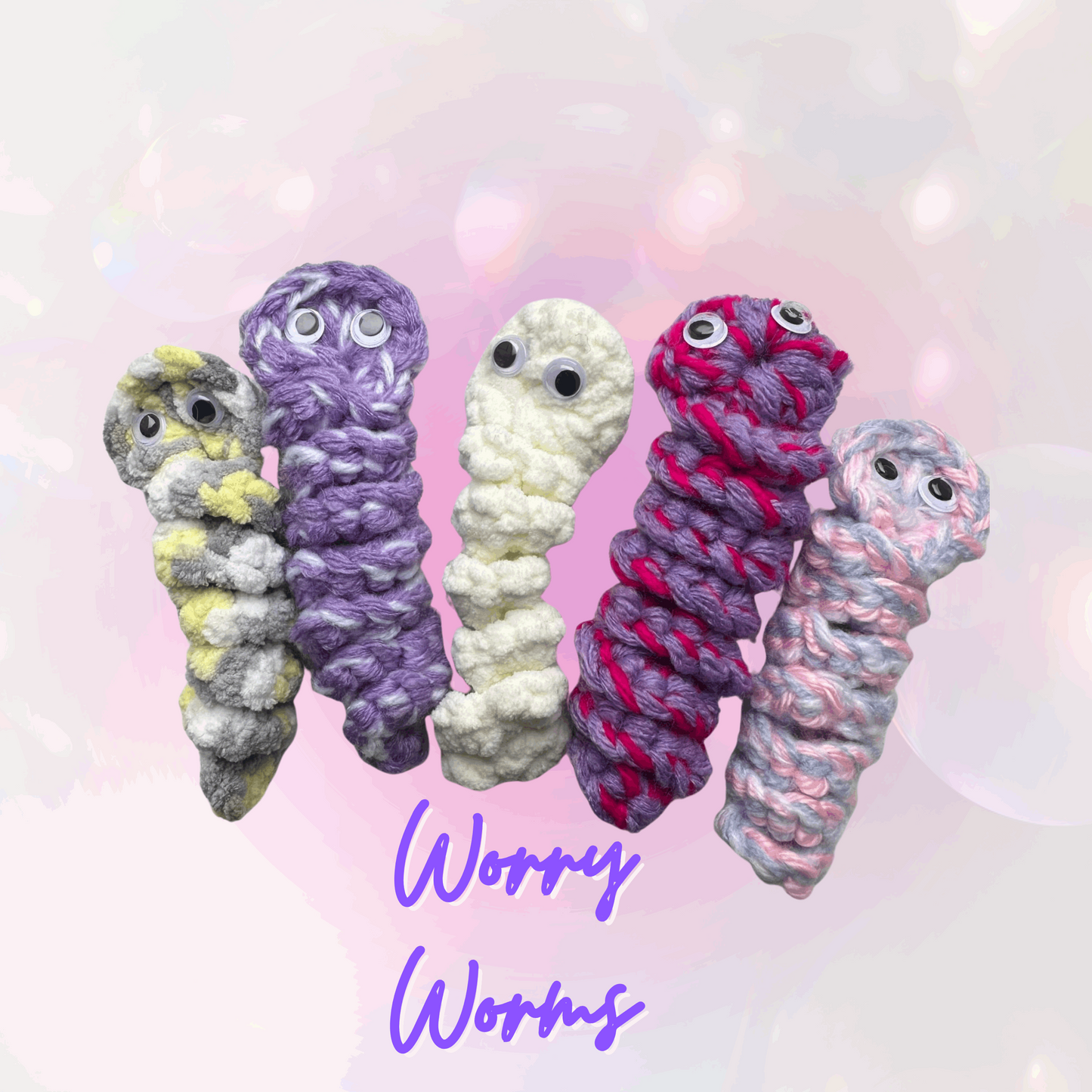 Happy Little Humans Crochet Worry Worm - Happy Little Humans Goodies