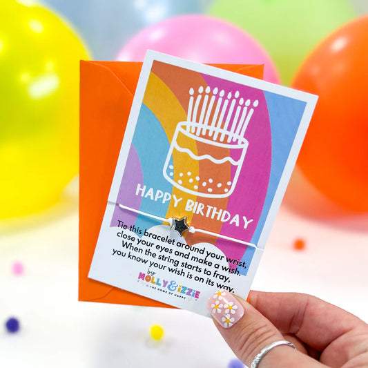 Happy Birthday Mini Wish Bracelet - Happy Little Humans Goodies