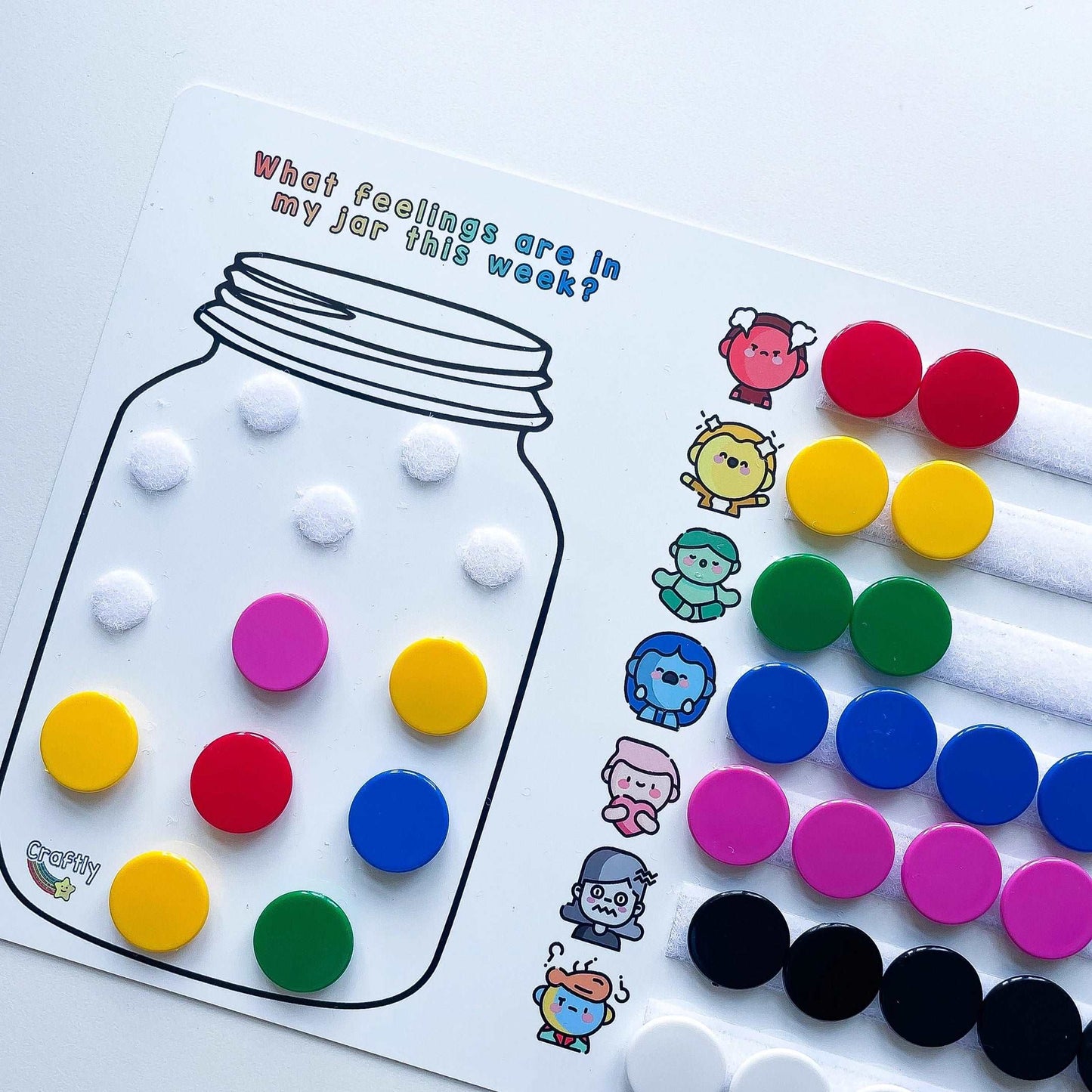 Colour Monster Emotions Jar - Happy Little Humans Goodies